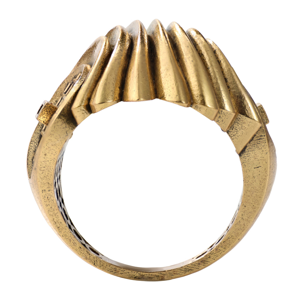 Layered Wave Sculptural Ring