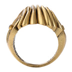 Layered Wave Sculptural Ring