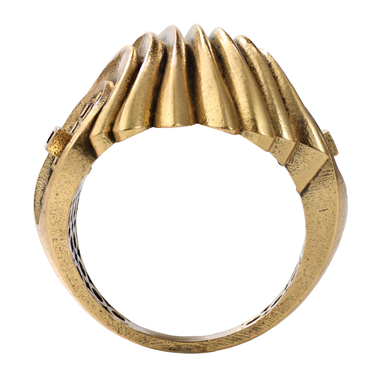 Layered Wave Sculptural Ring