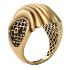 Layered Wave Sculptural Ring