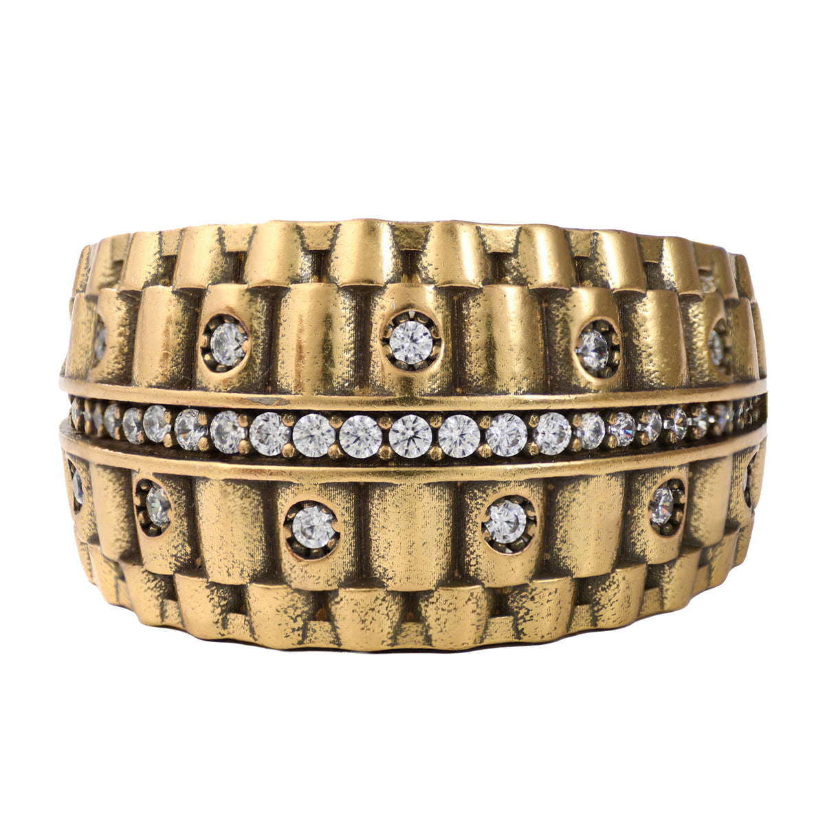 Architectural Pavé Statement Ring