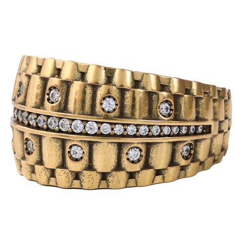 Architectural Pavé Statement Ring