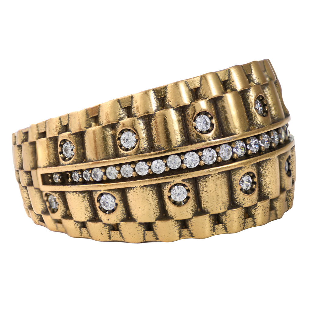 Architectural Pavé Statement Ring