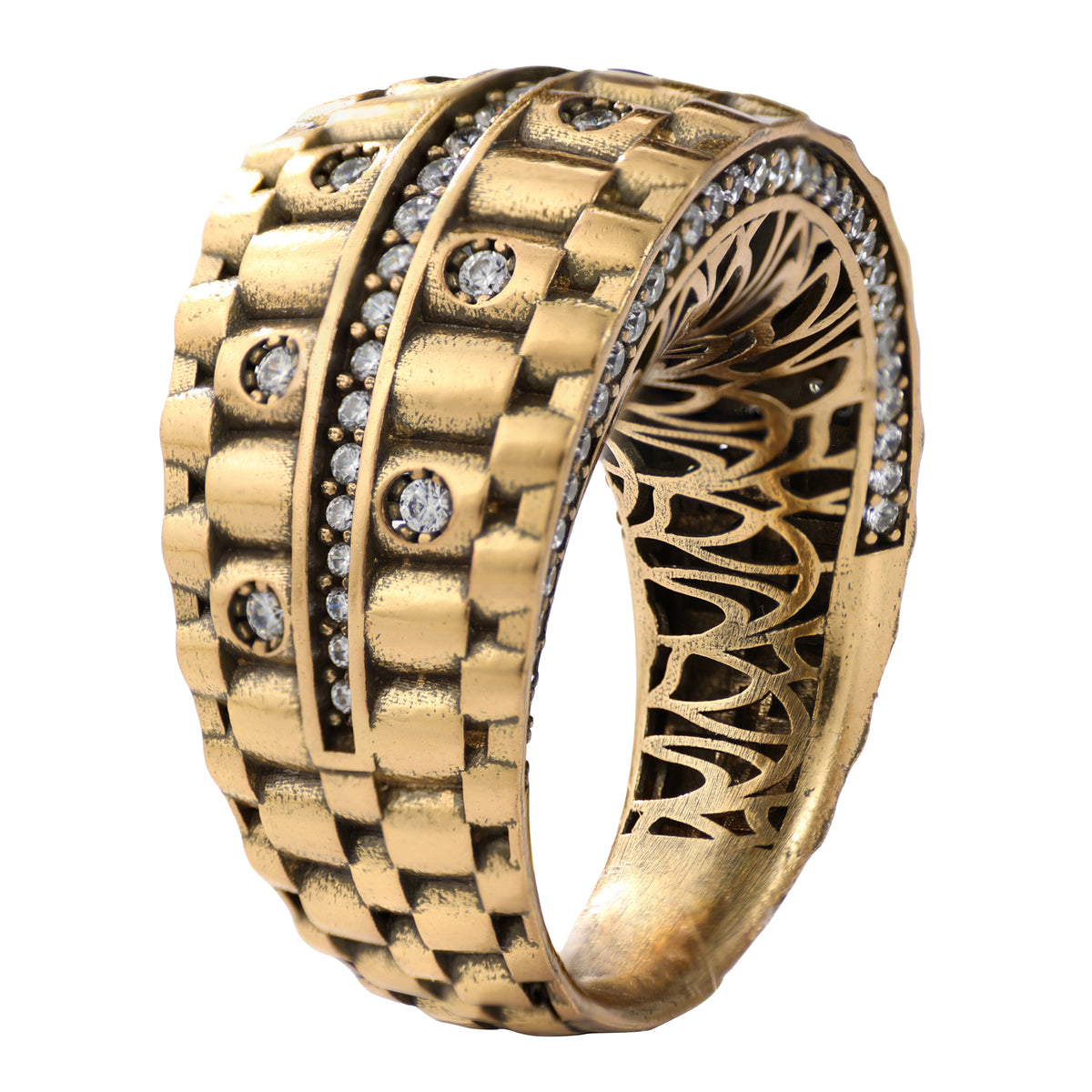 Architectural Pavé Statement Ring
