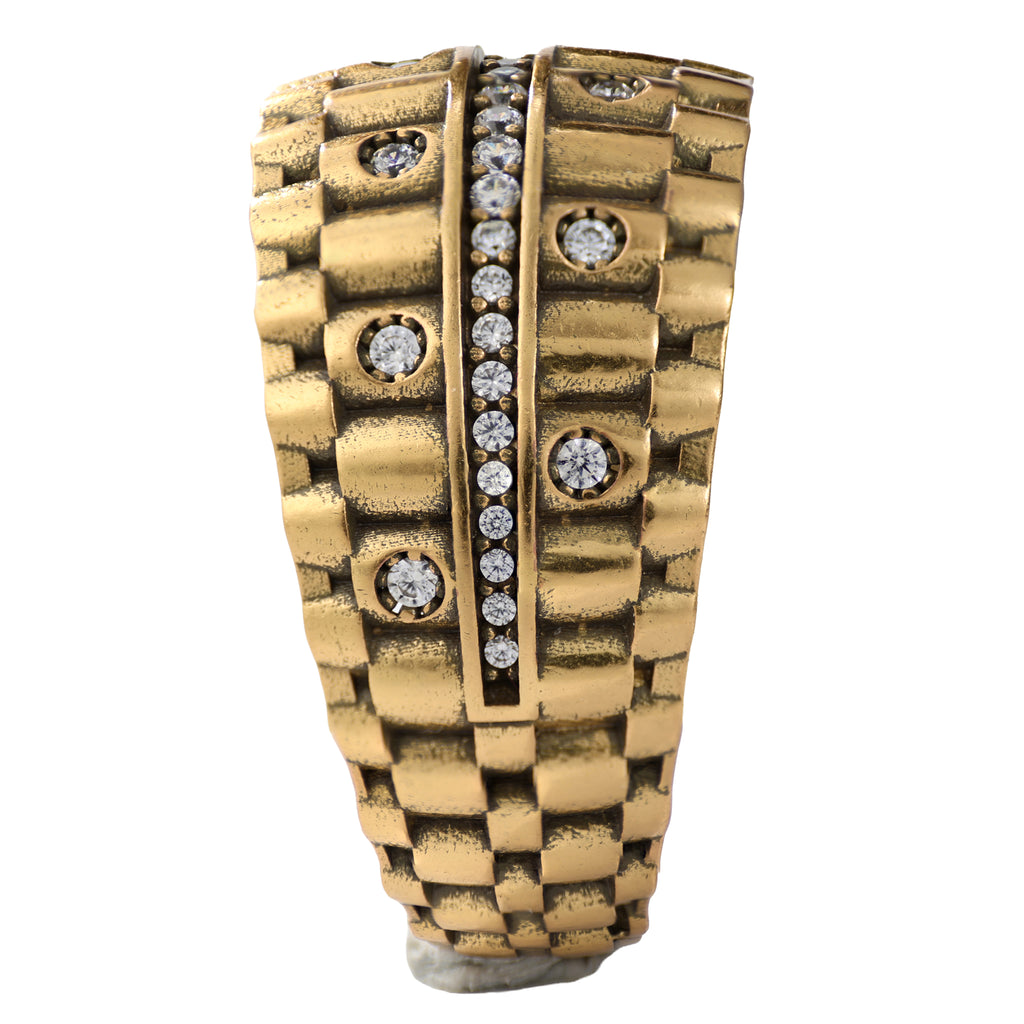 Architectural Pavé Statement Ring