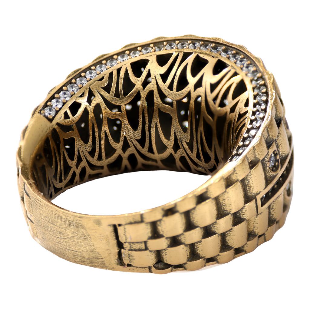 Architectural Pavé Statement Ring
