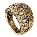 Architectural Pavé Statement Ring