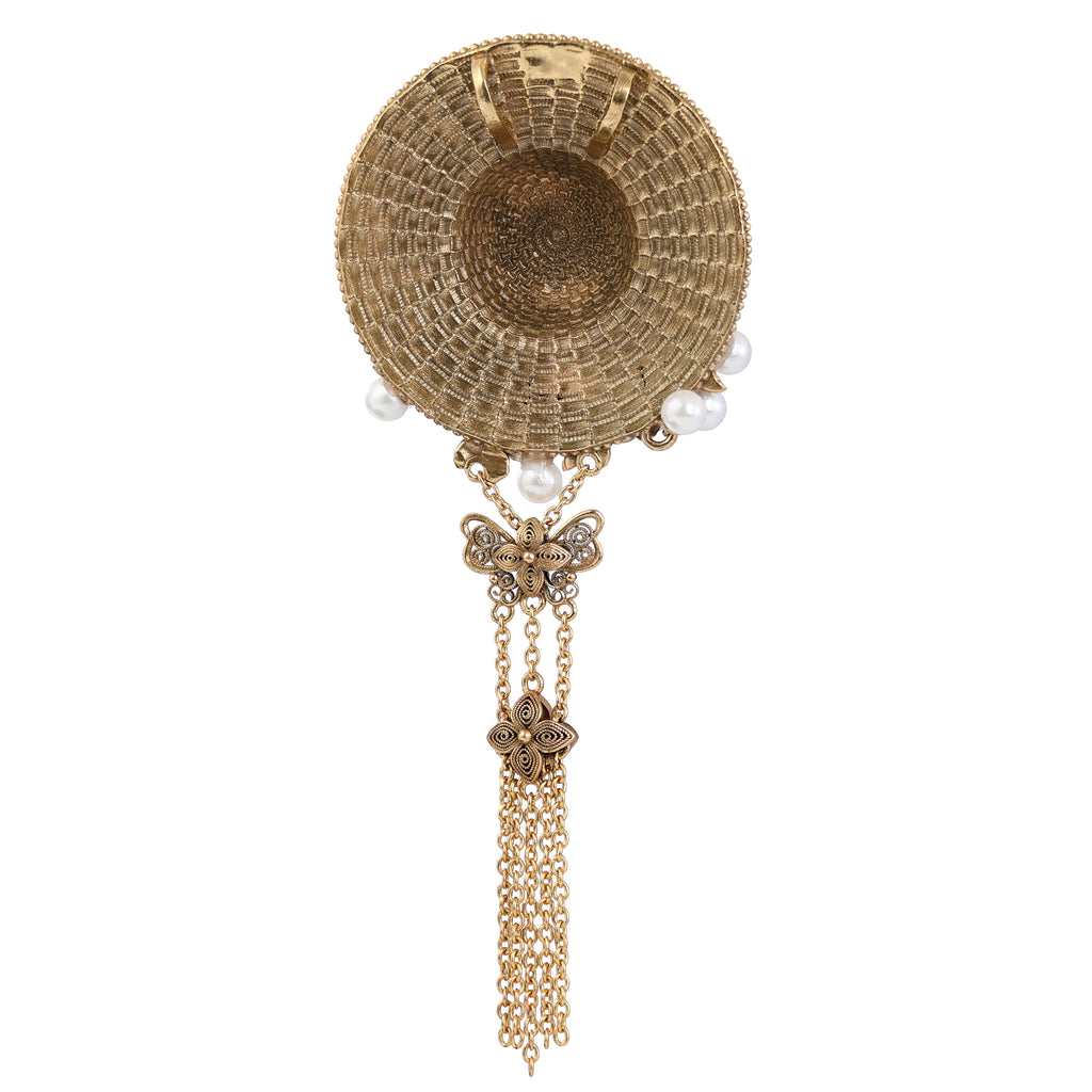 Floral Medallion Tassel Pendant