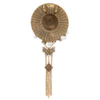 Floral Medallion Tassel Pendant