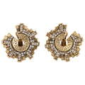 Sunburst Pavé Statement Earrings
