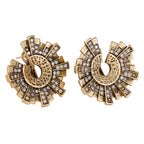 Sunburst Pavé Statement Earrings