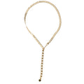 Curb Chain Y Necklace