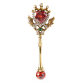 Crowned Heart Winged Pendant