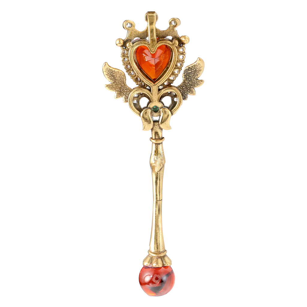 Crowned Heart Winged Pendant