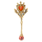Crowned Heart Winged Pendant