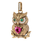 Owl Heart Statement Pendant