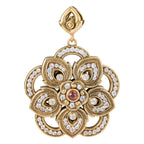 Floral Medallion Statement Pendant