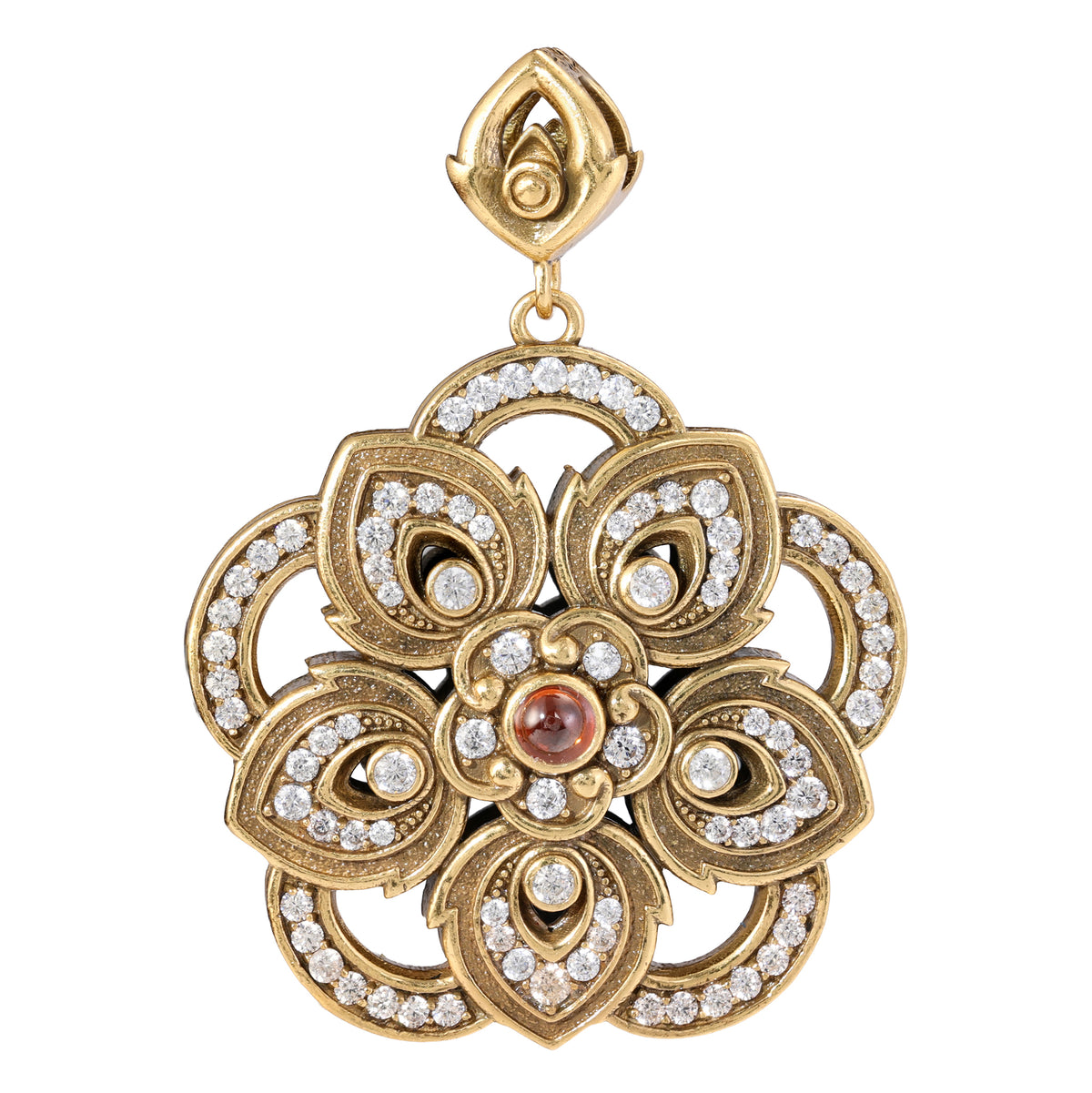 Floral Medallion Statement Pendant