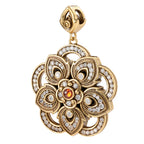 Floral Medallion Statement Pendant