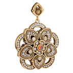Floral Medallion Statement Pendant