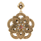 Floral Medallion Statement Pendant