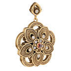 Floral Medallion Statement Pendant