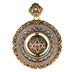 Ornate Orb Medallion Statement Pendant