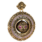 Ornate Orb Medallion Statement Pendant