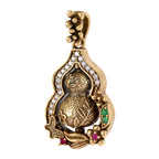 Floral Gourd Statement Pendant