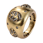 Floral Pavé Dome Statement Ring