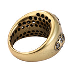 Floral Pavé Dome Statement Ring