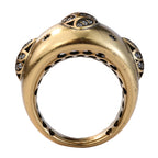 Floral Pavé Dome Statement Ring