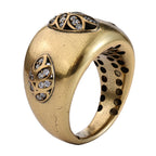 Floral Accent Dome Statement Ring
