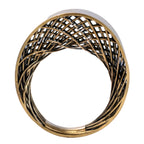 Wide Band Ring in Antique Bronze Tone