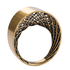 Wide Band Ring in Antique Bronze Tone