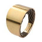 Wide Band Ring in Antique Bronze Tone