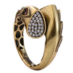 Pavé Leaf Bypass Ring