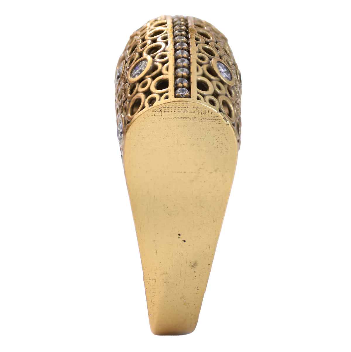 Center Row Openwork Pavé Ring