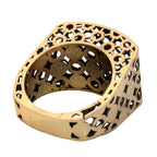 Circular Openwork Statement Ring