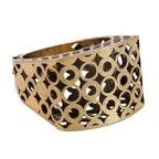 Circular Openwork Statement Ring