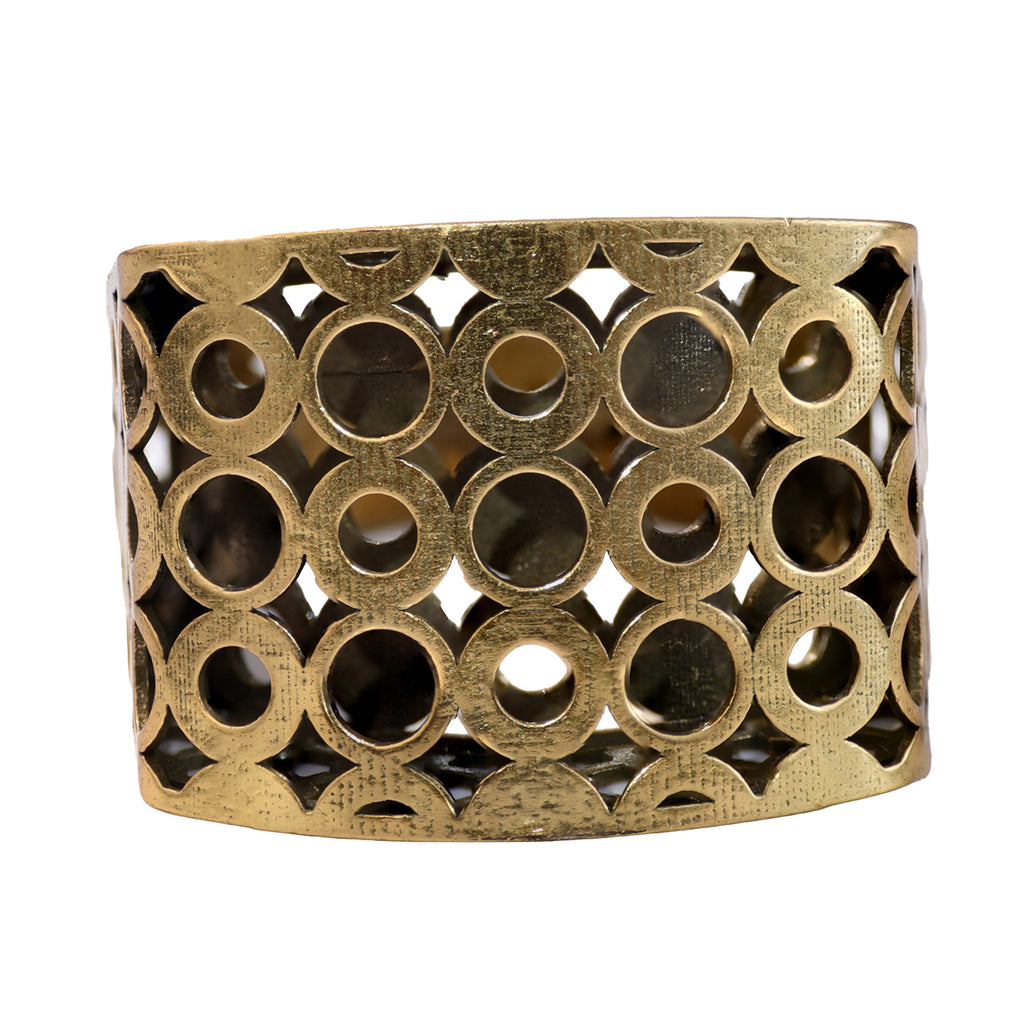 Circular Openwork Statement Ring