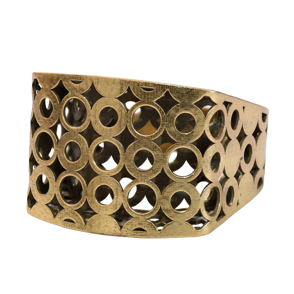 Circular Openwork Statement Ring