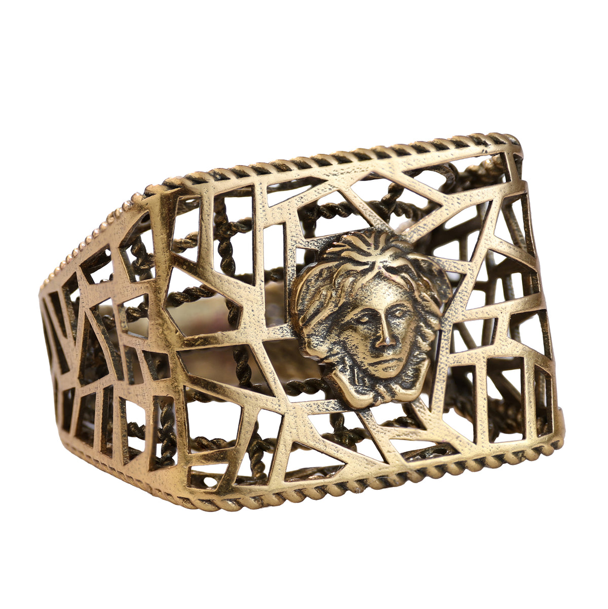 Sculptural Portrait Openwork Ring
