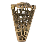 Sculptural Portrait Openwork Ring
