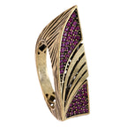 Winged Pavé Statement Ring