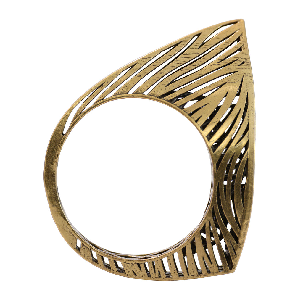 Winged Pavé Statement Ring