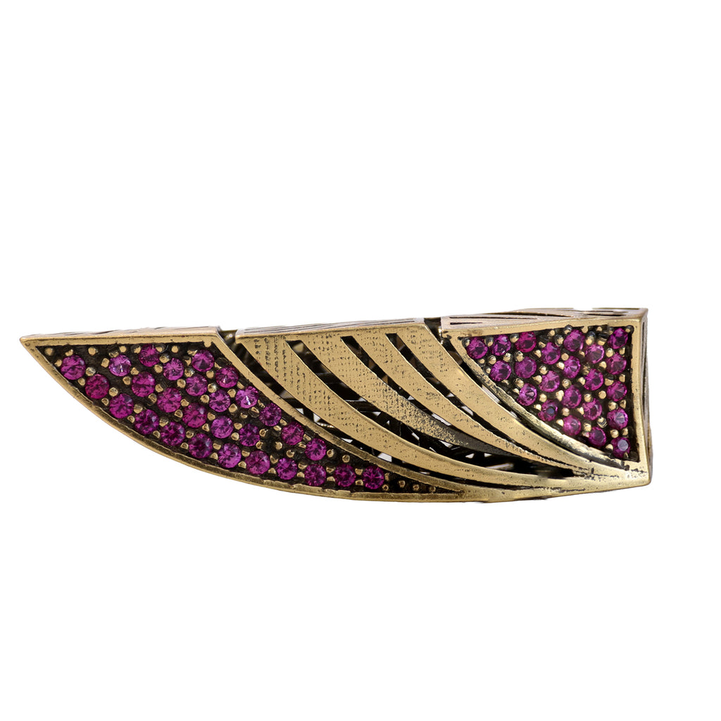 Winged Pavé Statement Ring