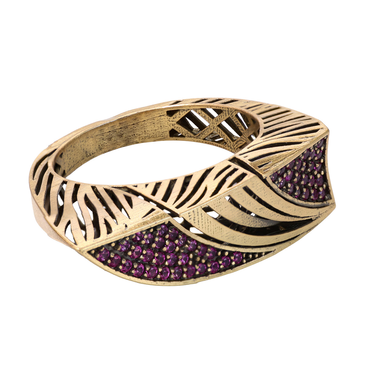 Winged Pavé Statement Ring