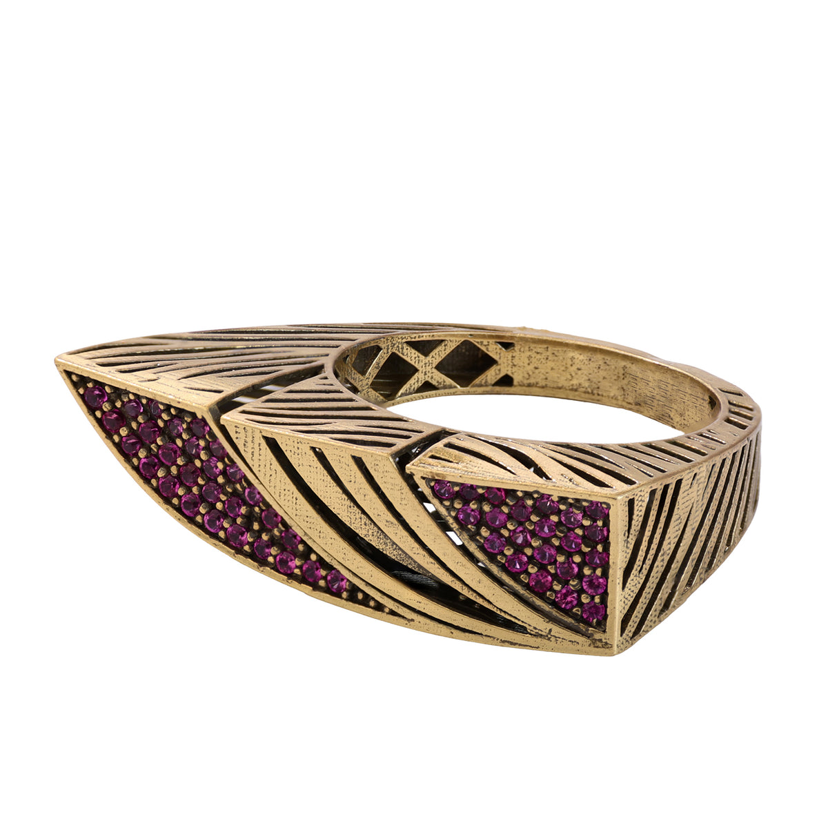 Winged Pavé Statement Ring