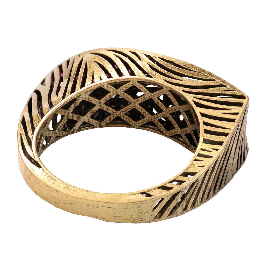 Winged Pavé Statement Ring